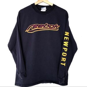 Vintage Reebok Y2K Spell Out Logo Long Sleeve